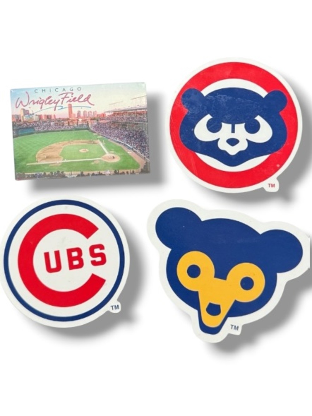 Chicago Cubs Wrigley Field Magnets Retro Vintage Cubbies Baseball Bundle